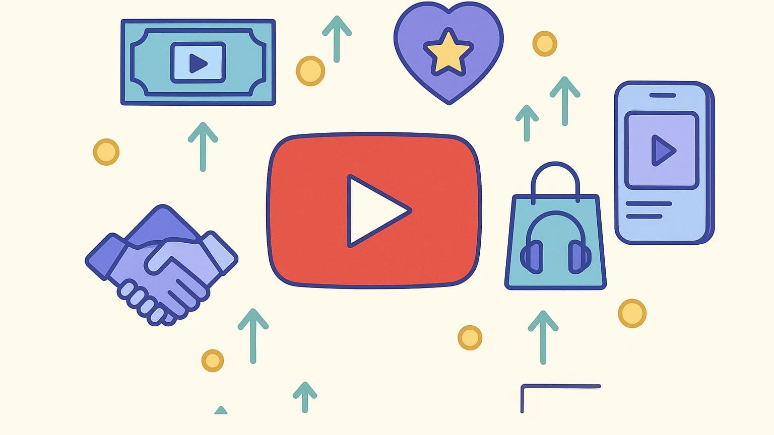 YouTube music reaction channel revenue streams: advertising, memberships, affiliate sales and brand partnerships